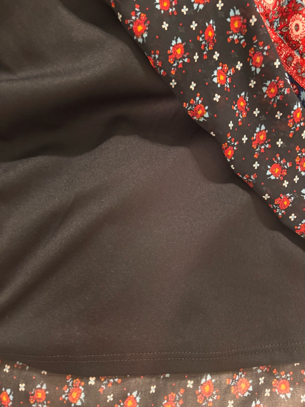 Lily Rose NWT Bohemian Chiffon tie front Peasant Dress - Picture 9 of 11